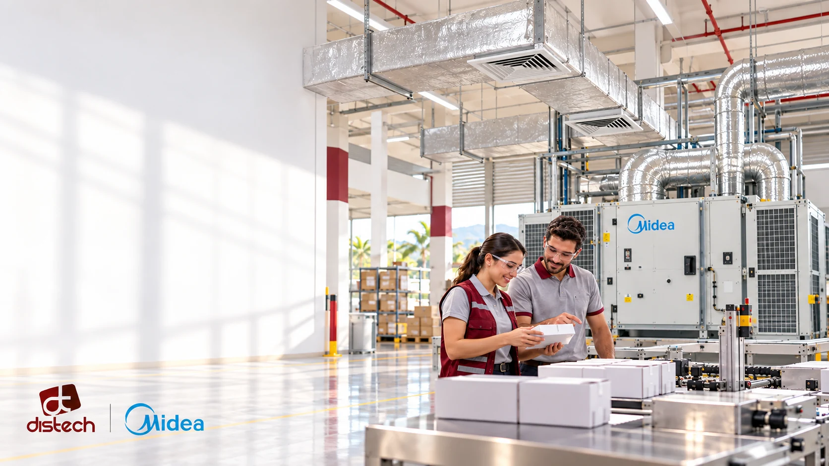 Climatización industrial Distech y Midea